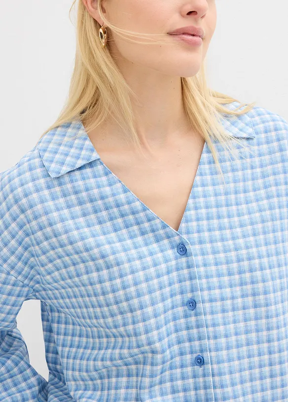 Camicia in misto lino fresco e leggero, bonprix