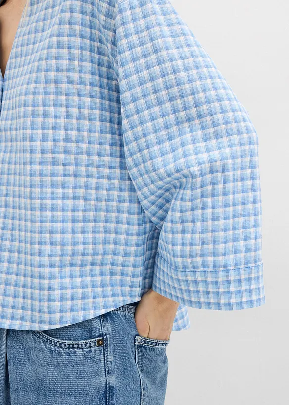 Camicia in misto lino fresco e leggero, bonprix