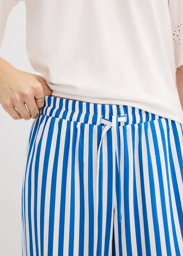 Pantaloni larghi in misto viscosa fluente, bonprix