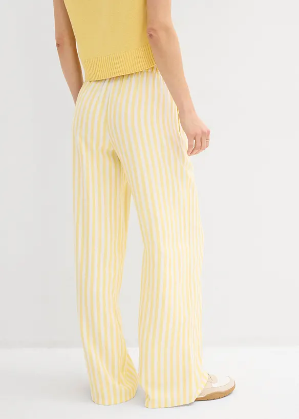 Pantaloni larghi in misto viscosa fluente, bonprix