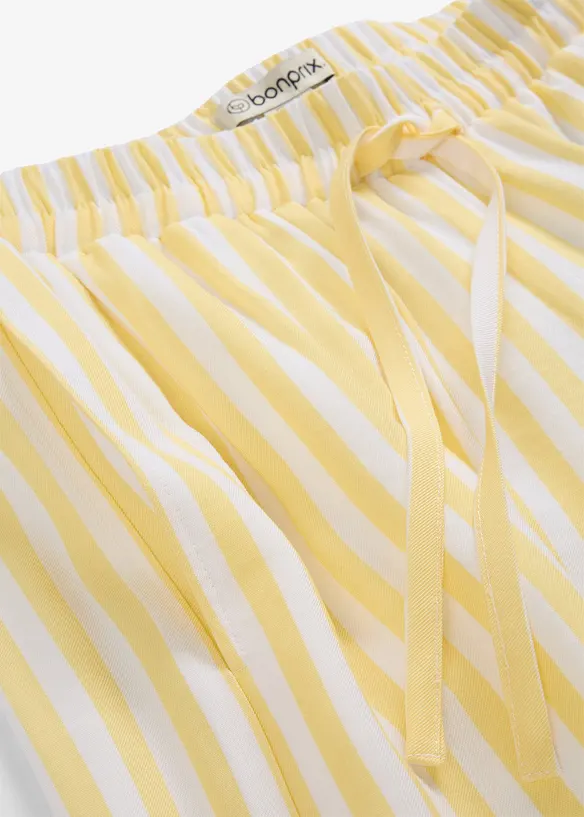 Pantaloni larghi in misto viscosa fluente, bonprix