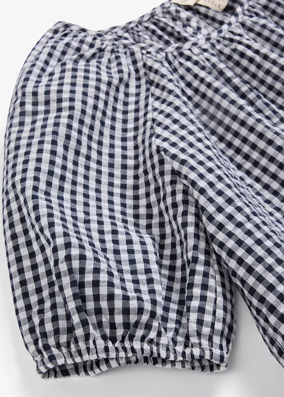 Blusa a maniche corte in puro cotone, bonprix