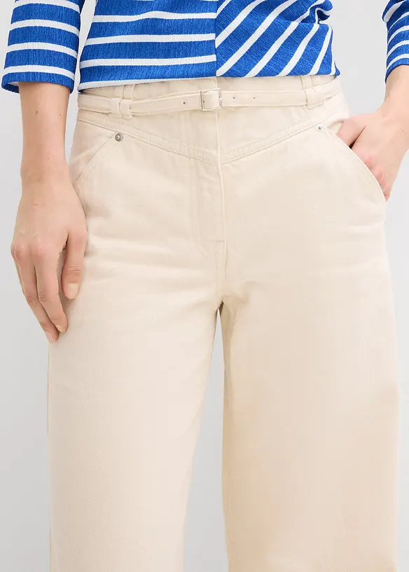 Pantaloni in twill di puro cotone, bonprix