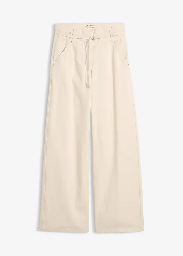 Pantaloni in twill di puro cotone, bonprix