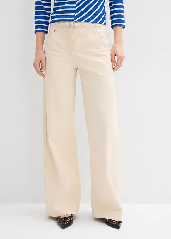 Pantaloni in twill di puro cotone, bonprix