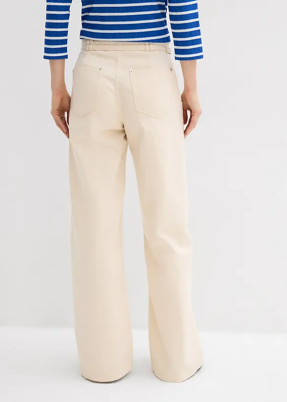 Pantaloni in twill di puro cotone, bonprix