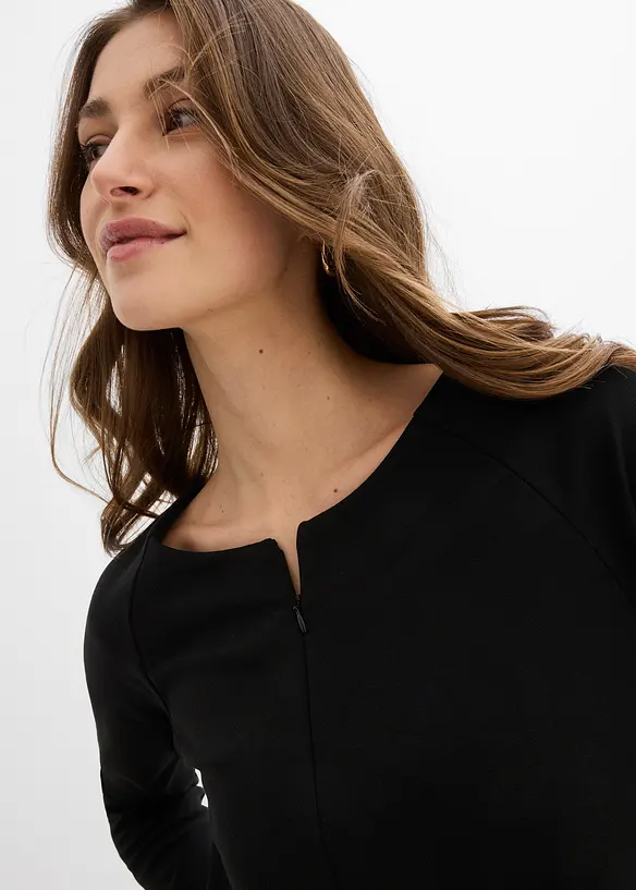 Abito in jersey di punto di Roma comodo, bonprix