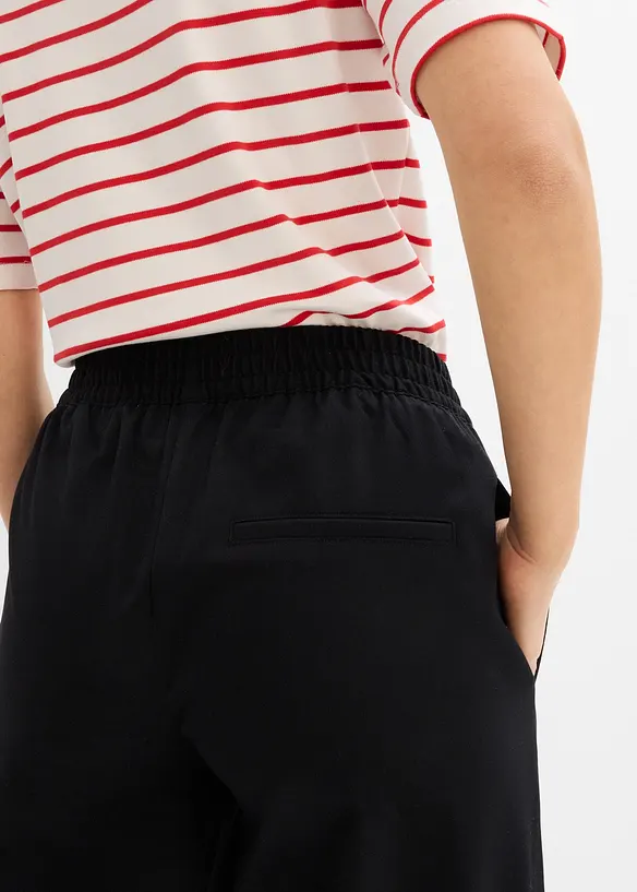 Pantaloni a palazzo con elastico in vita, bonprix