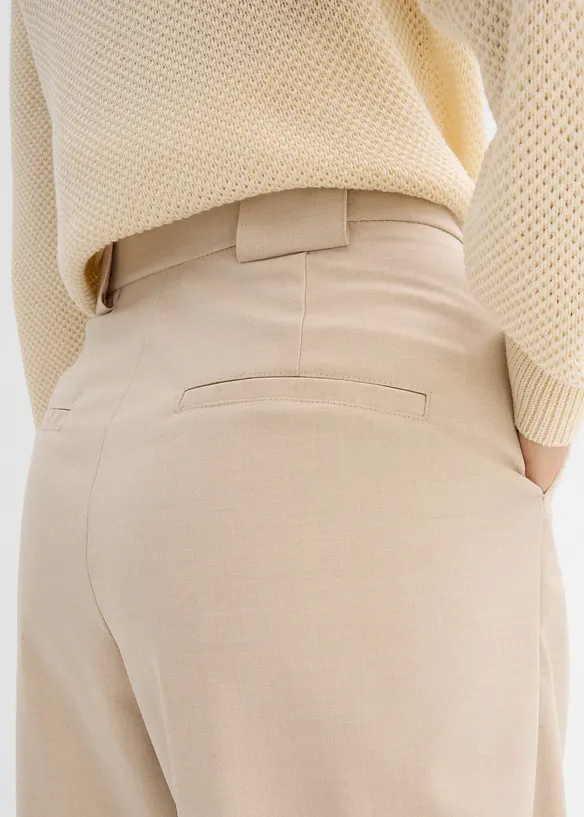 Pantaloni barrel a vita alta, bonprix