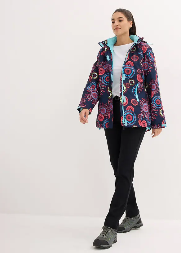 Giacca tecnica impermeabile 3 in 1 con cappuccio, bonprix