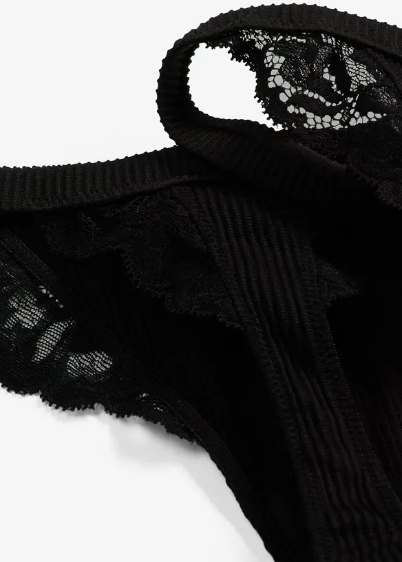 Tanga in morbido tessuto a coste, bonprix