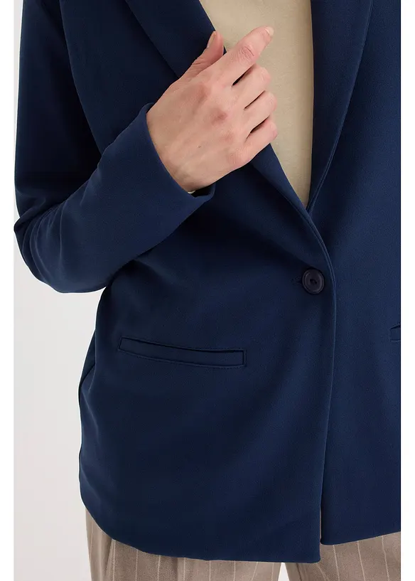 Blazer in jersey cr&ecirc;pe, bonprix
