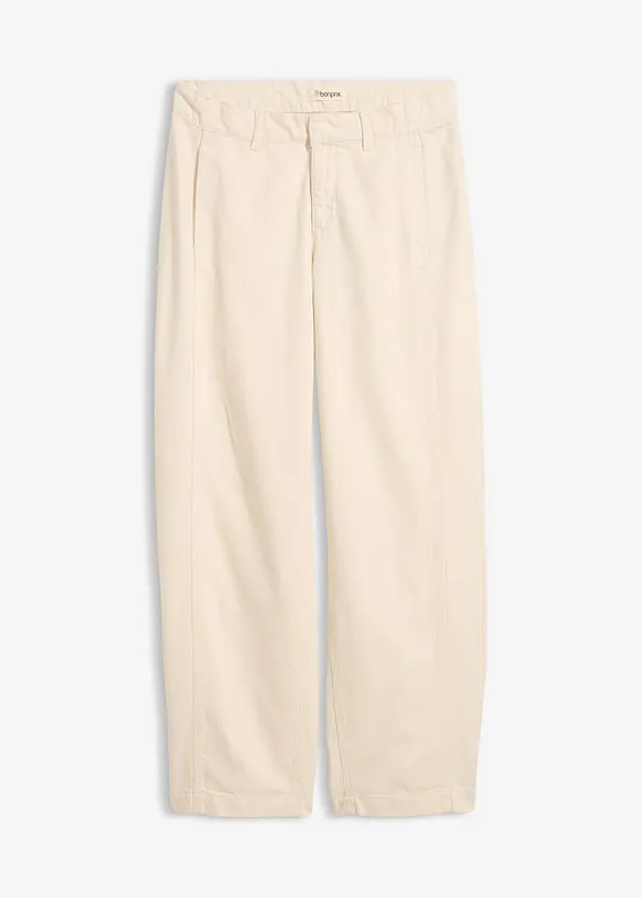 Jeans barrel, vita media, bonprix