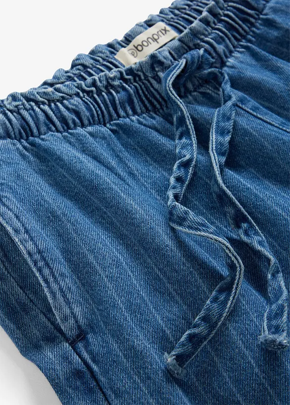 Jeans wide leg con elastico in vita, bonprix