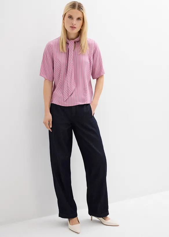 Jeans barrel, vita media, bonprix