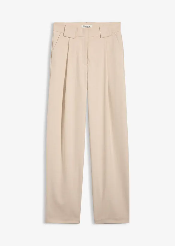Pantaloni barrel a vita alta, bonprix