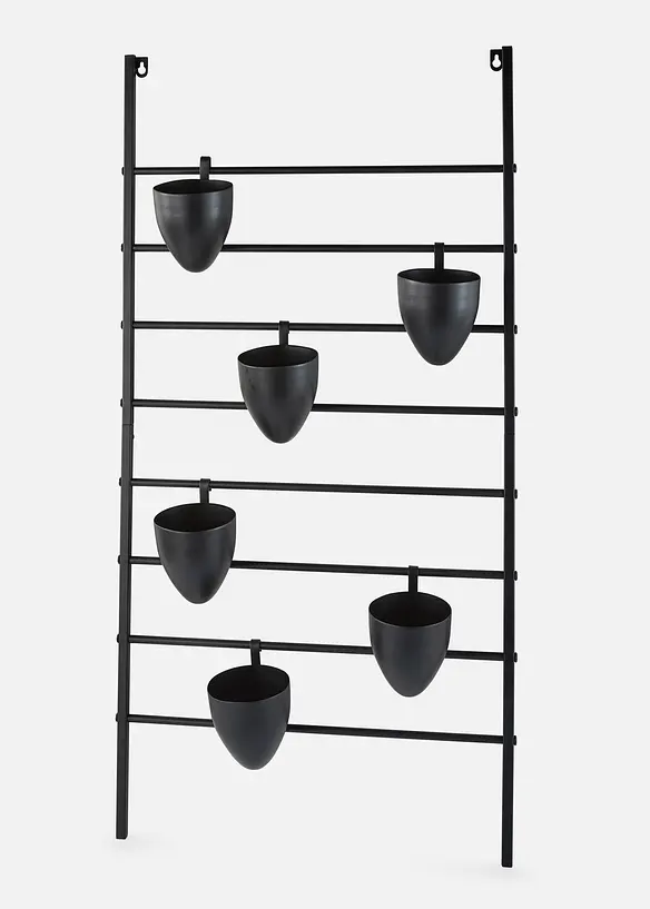 Supporto a parete con 6 portavasi, bonprix