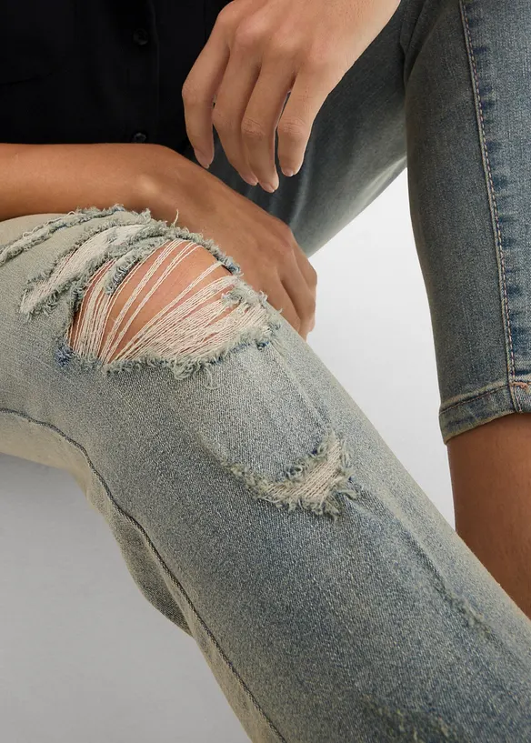 Jeans skinny elasticizzati, vita alta, bonprix