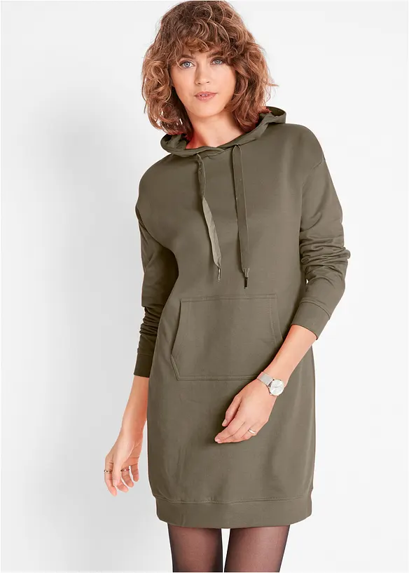 Abito in felpa con cotone biologico, bonprix