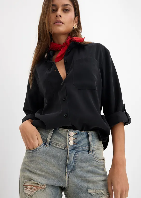 Jeans skinny elasticizzati, vita alta, bonprix