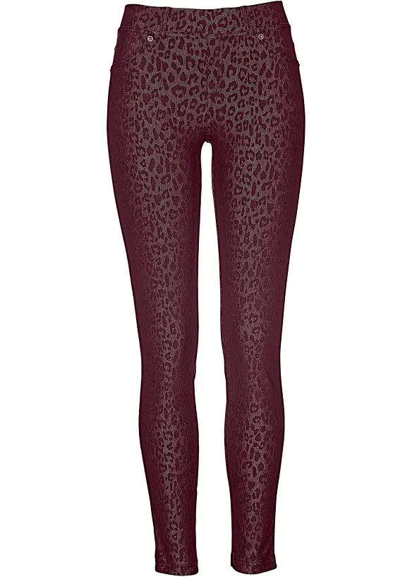 Jeggings leopardati, bonprix