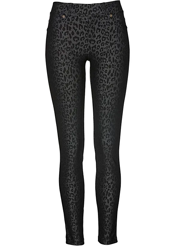 Jeggings leopardati, bonprix