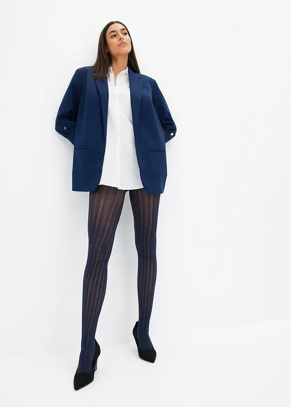 Camicetta oversize in cotone con maniche a 3/4, bonprix