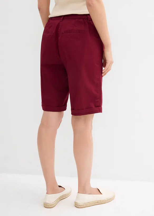 Bermuda in popeline di cotone con cinta comoda, bonprix