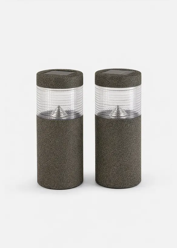 Lampada segnapassi solare decorativa (pacco da 2), bonprix