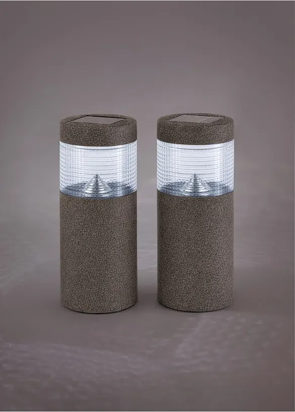 Lampada segnapassi solare decorativa (pacco da 2), bonprix