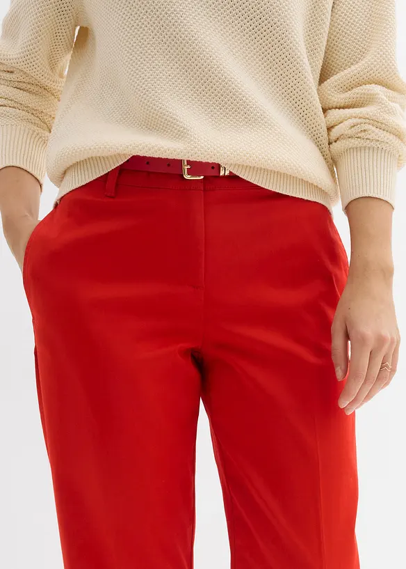 Pantaloni chino in misto cotone, bonprix