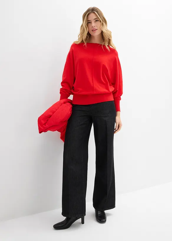 Maglione con maniche a pipistrello, bonprix