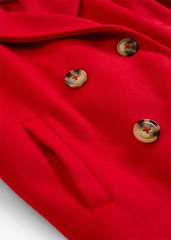 Giacca corta oversize in simil lana, bonprix