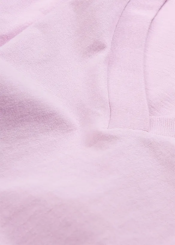 Maglia lunga e larga con scollo a V e maniche corte (pacco da 5), bonprix