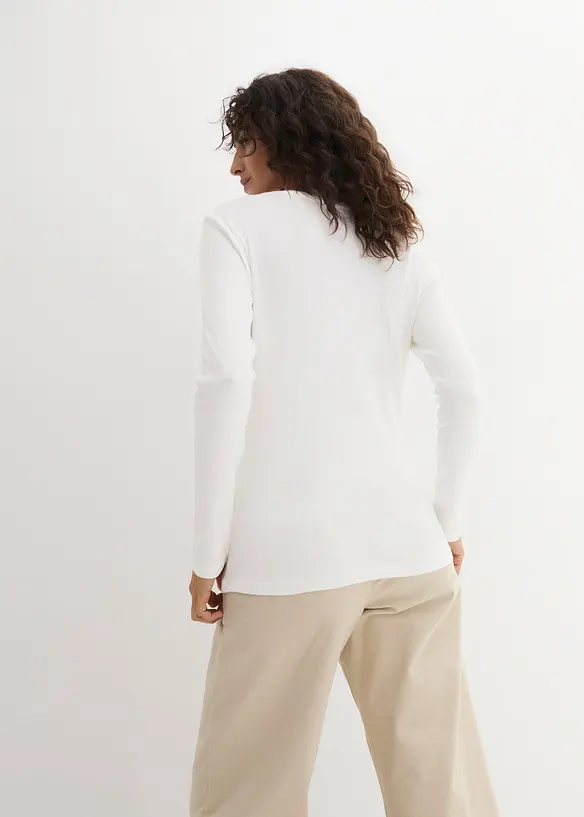 Maglia a maniche lunghe in puro cotone biologico, bonprix