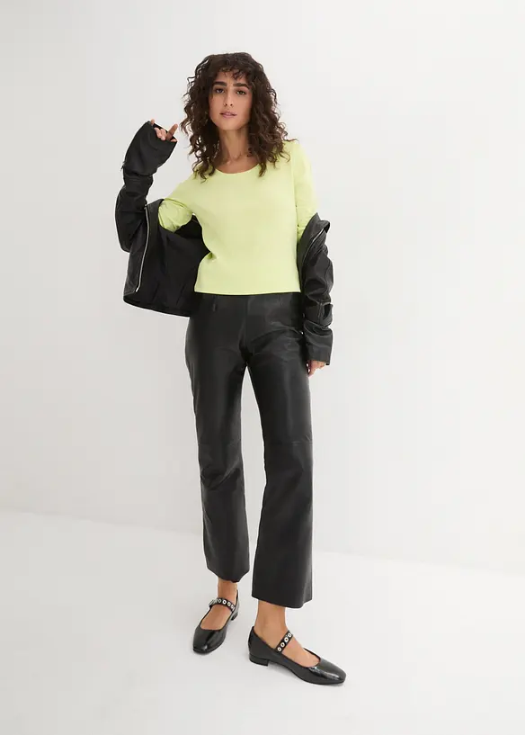 Maglia a maniche lunghe in puro cotone biologico, bonprix