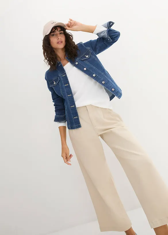 Maglia a maniche lunghe in puro cotone biologico, bonprix