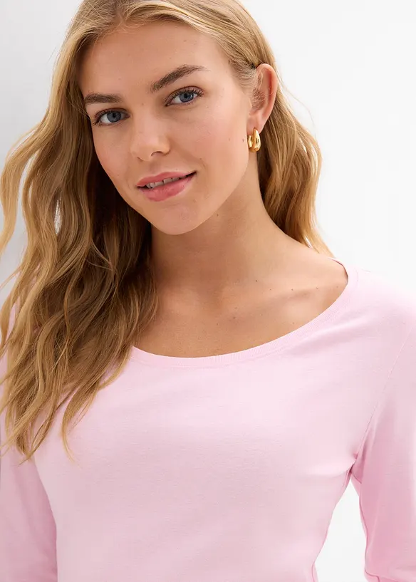 Maglia a maniche lunghe in puro cotone biologico, bonprix