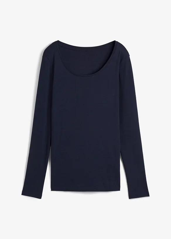 Maglia a maniche lunghe in puro cotone biologico, bonprix