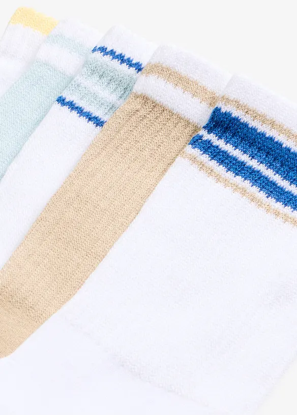 Calzini da tennis con cotone biologico (pacco da 5 paia), bonprix