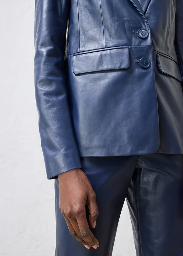 Blazer in nappa d'agnello, bonprix