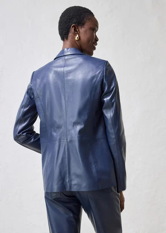 Blazer in nappa d'agnello, bonprix