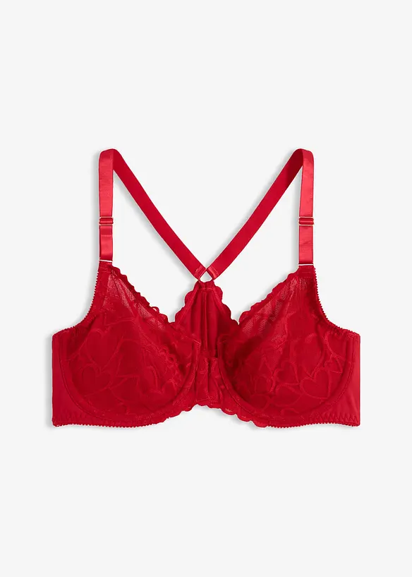 Reggiseno con chiusura anteriore e pizzo delicato, bonprix