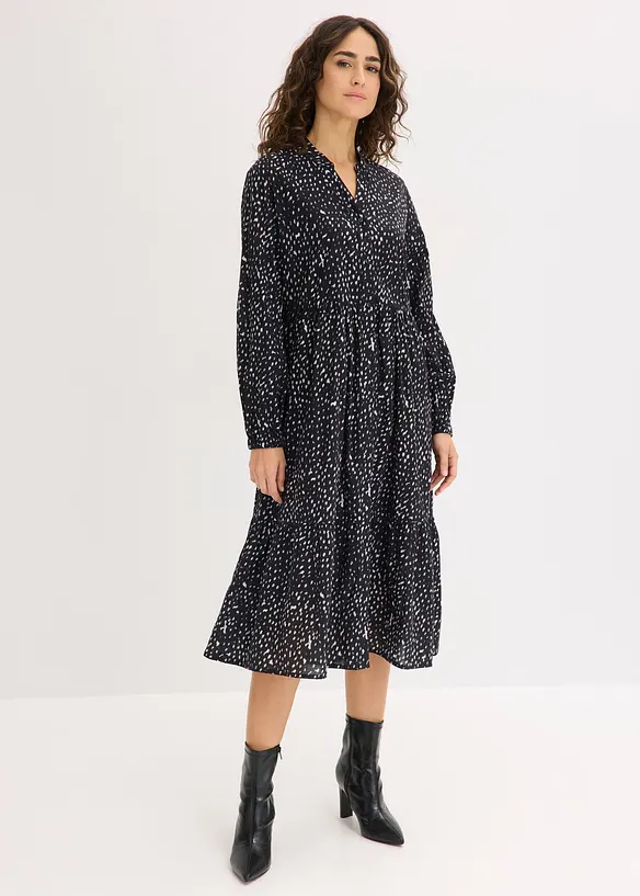 Abito midi in puro cotone, bonprix