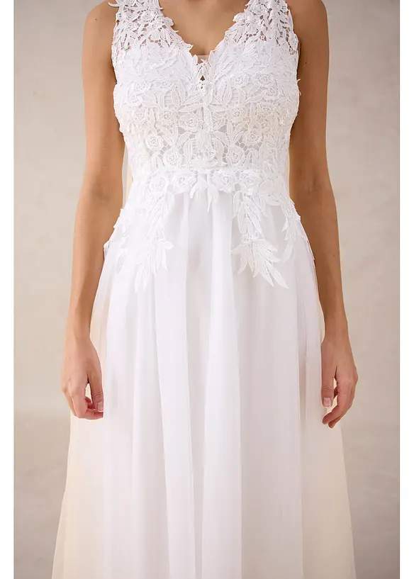 Abito da sposa con tulle e pizzo, bonprix