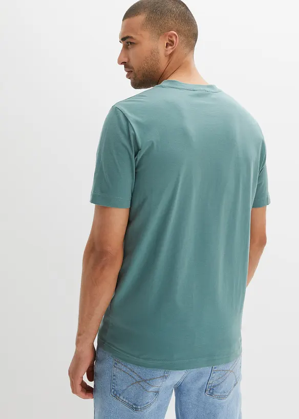 Maglia serafino in puro cotone biologico (pacco da 2), bonprix