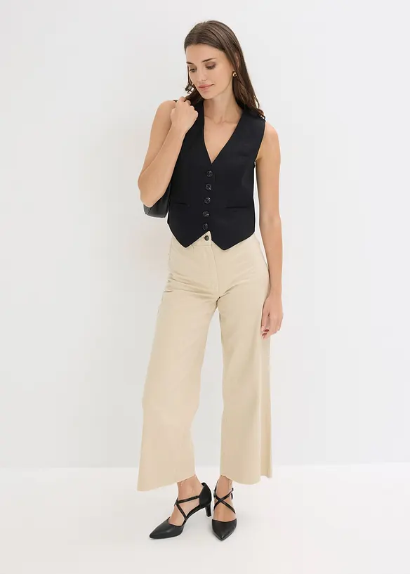 Gilet in misto viscosa fluente, bonprix