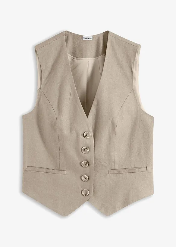 Gilet in misto viscosa fluente, bonprix