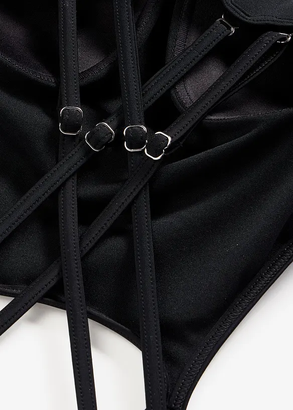 Costume intero con inserto a rete, bonprix