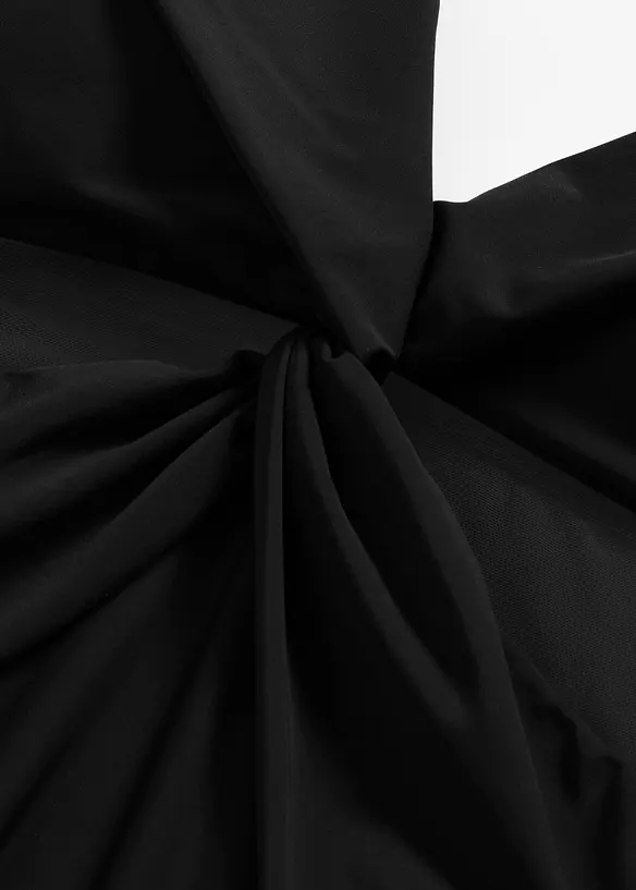 Costume intero leggermente modellante con messo trasparente, bonprix